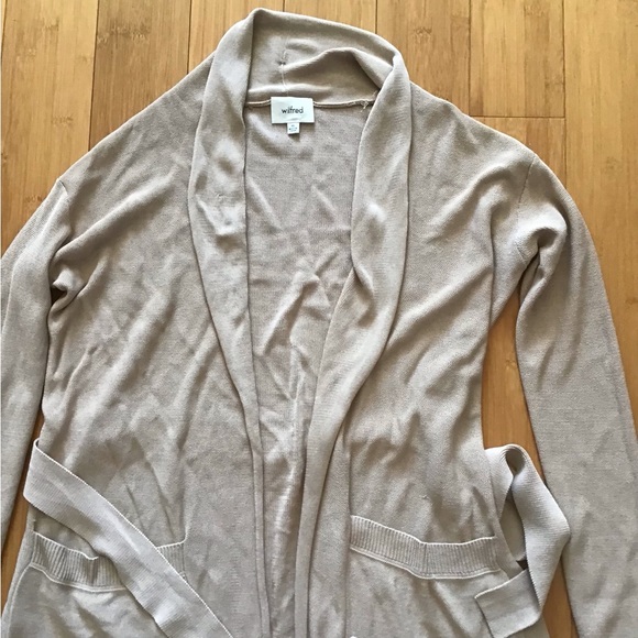Aritzia Wilfred Torcy Belted Duster Cardigan Sweater - Picture 4 of 7